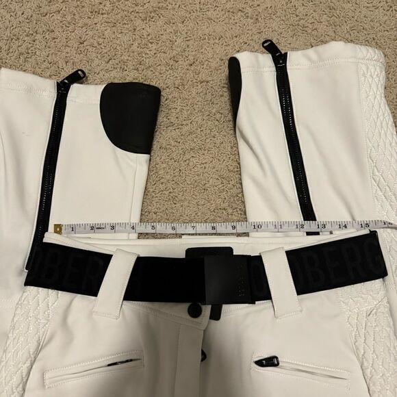 Goldbergh Pippa Brooke Ski Pants Waterproof White Black Worn Once US 12 - Picture 6 of 9